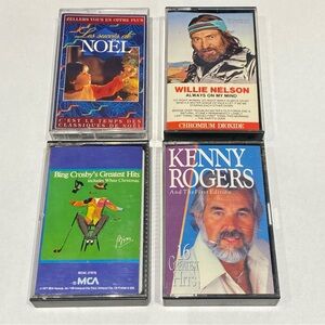 Vintage Music Cassette Tape Collection x4